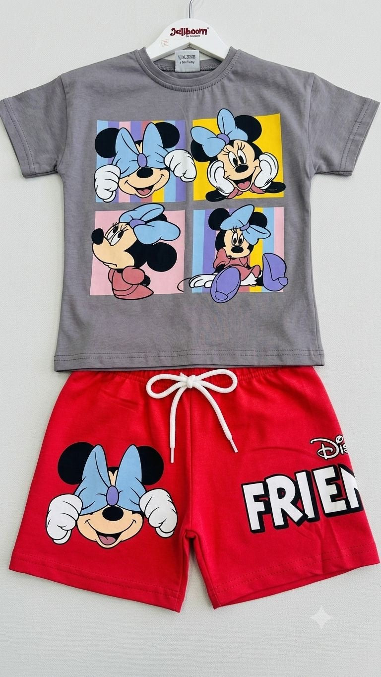 MINNIE MOUSE KIZ ÇOCUK ŞORT TAKIM