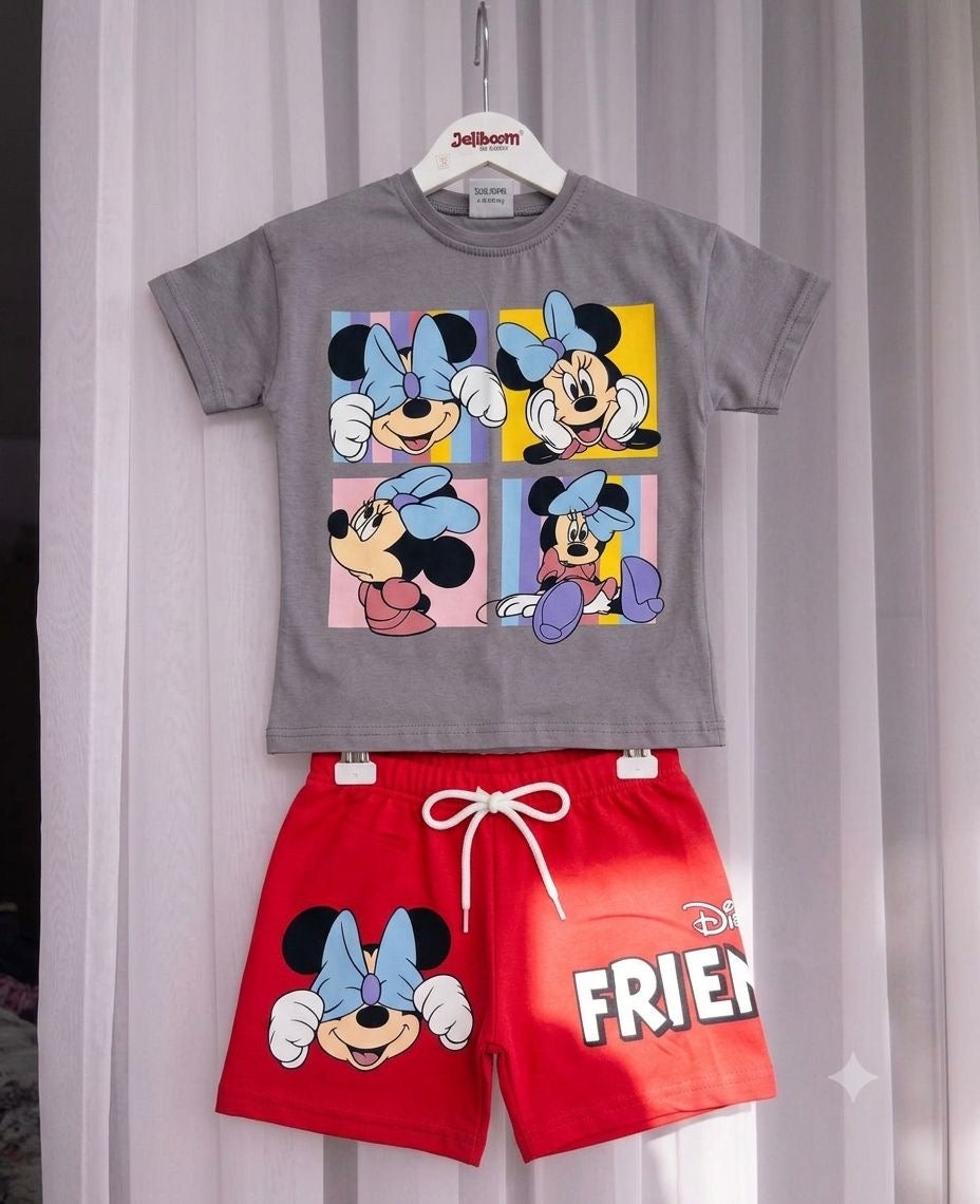 MINNIE MOUSE KIZ ÇOCUK ŞORT TAKIM