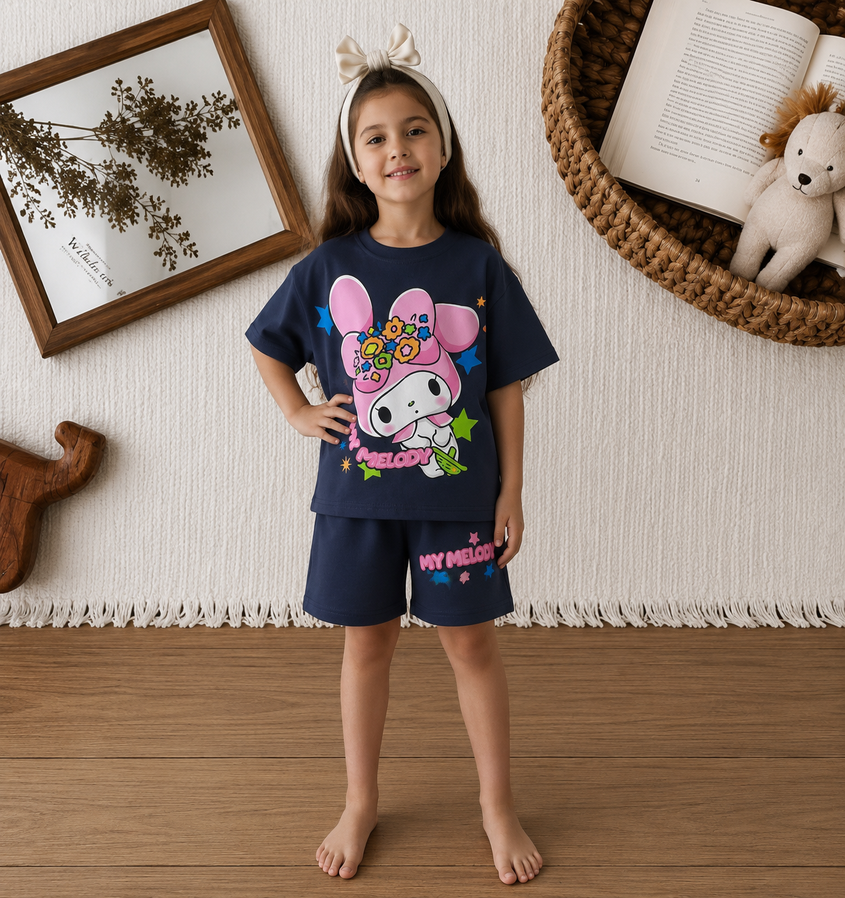 MY MELODY KIZ ÇOCUK ŞORTLU TAKIM