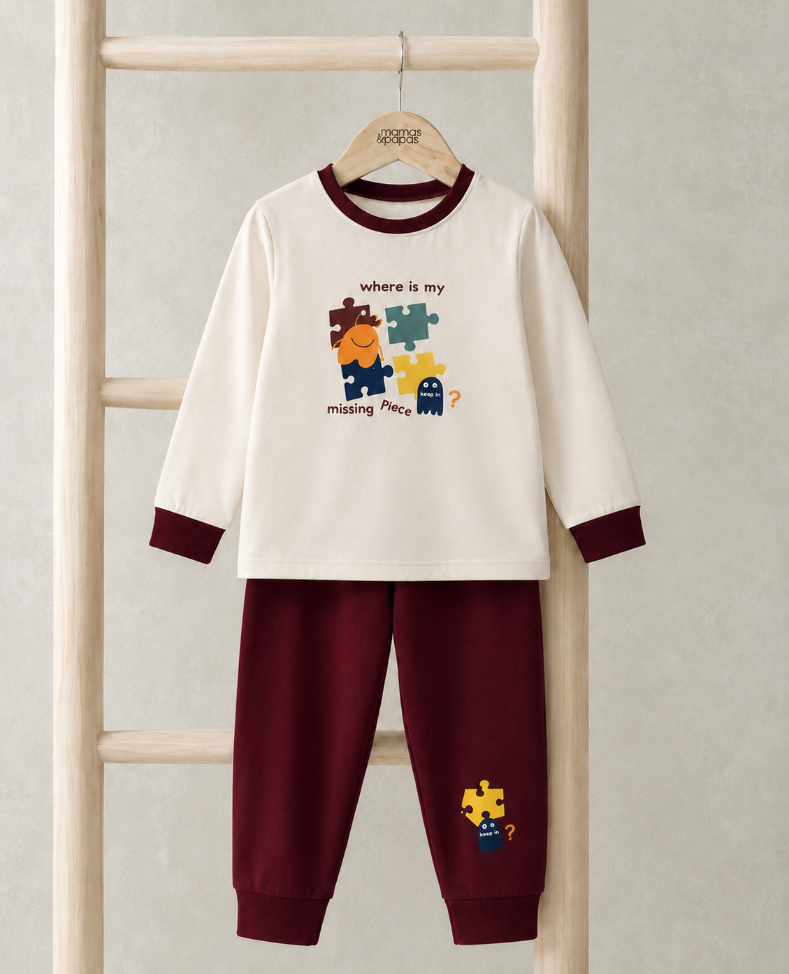 ERKEK PUZZLE DESENLİ PİJAMA TAKIMI